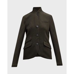 Rag & Bone Slade Blazer Army Green Japanese Wool Jacket WAW20S4041PH41 Size 0